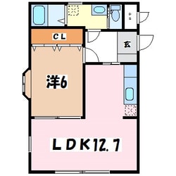 松本駅 バス20分  三才山線　岡田東区下車：停歩2分 3階の物件間取画像